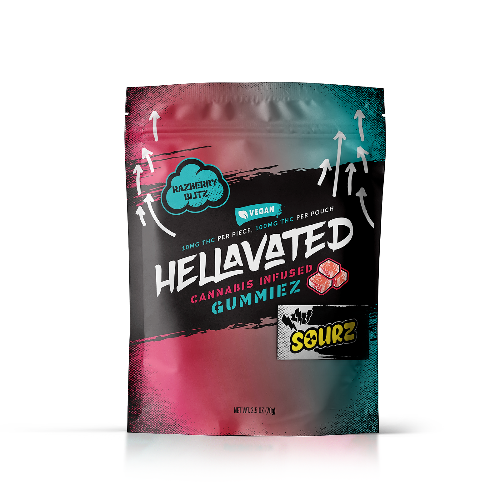 Photograph of product: Hellavated | Razberry Blitz - 100mg Gummy