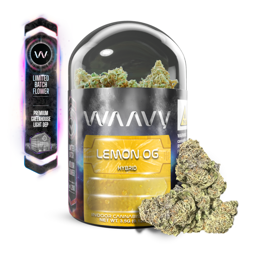 Photograph of product: WAAVY | Lemon OG | Flower | 3.5g