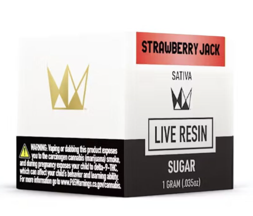Photograph of product: LIVE RESIN SUGAR - STRAWBERRY JACK 1G