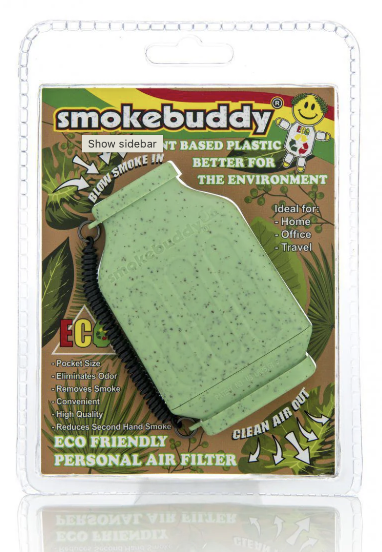 Photograph of product: SmokeBuddy Jr Personal Air Filter Eco (Green)