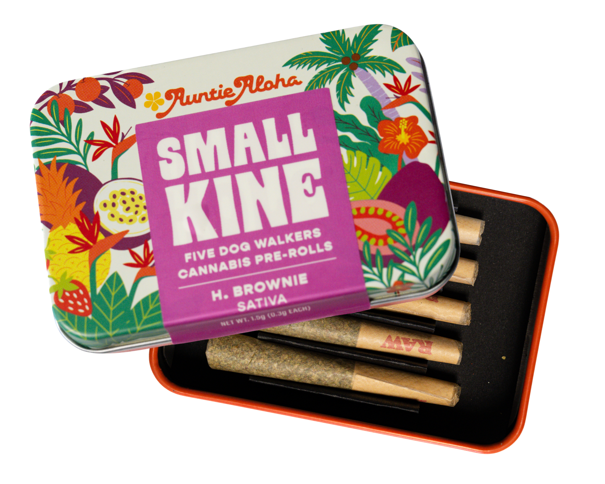 Photograph of product: Auntie Aloha-H. Brownie 5ct Pre-Rolls