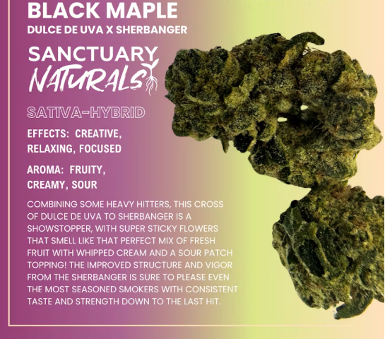 Photograph of product: Black Maple Flower | 28g | Sanctuary Medicinals