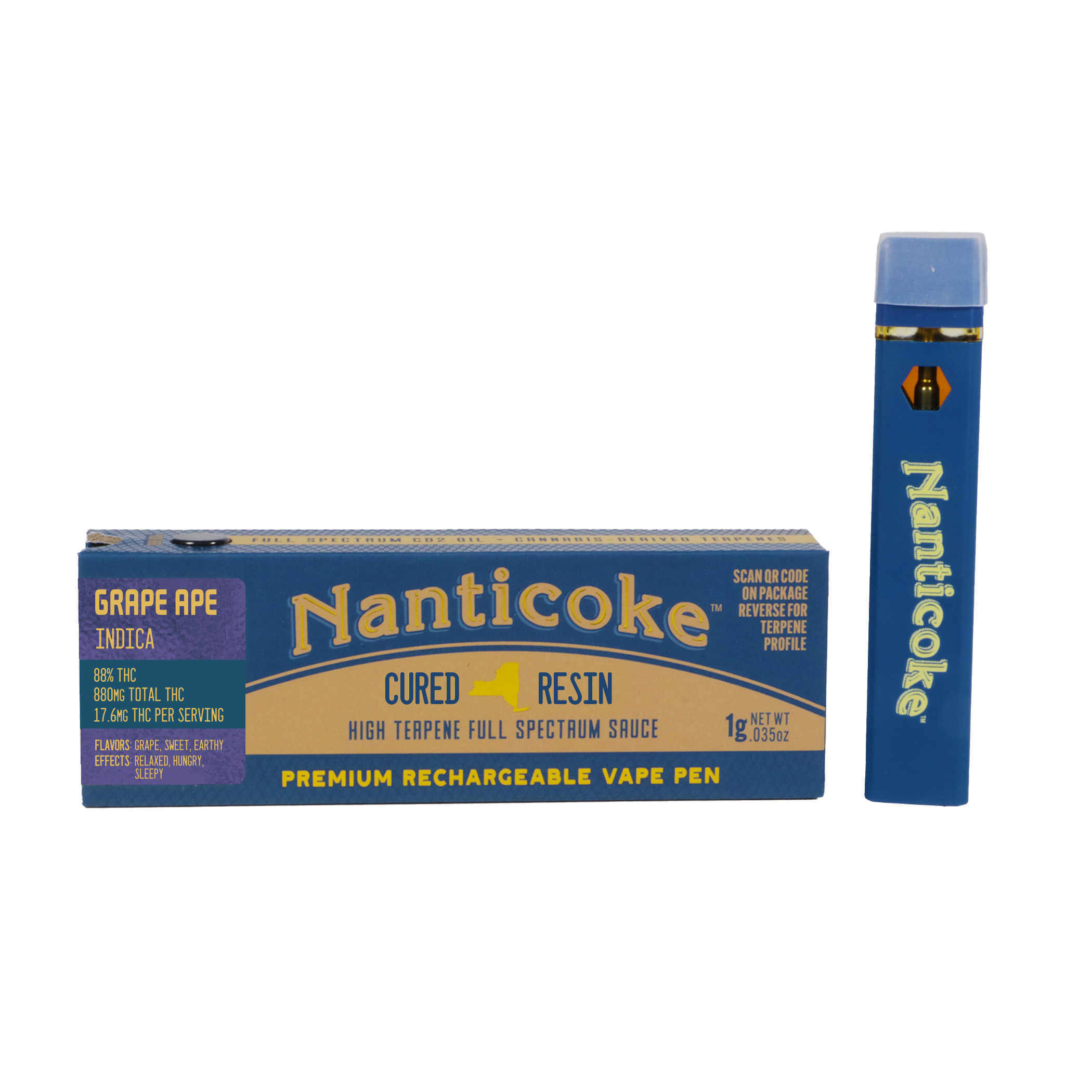 Photograph of product: Nanticoke - Grape Ape Cured Resin - Vape Pen