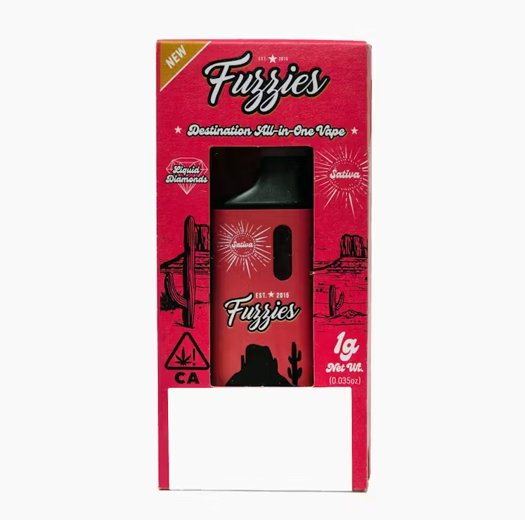 Photograph of product: Fruit Punch (S) Liquid Diamonds ALL-IN-ONE Vape 1g - Fuzzies