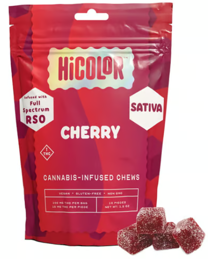 Photograph of product: Vireo - HiColor Oui'd RSO Chew - Cherry