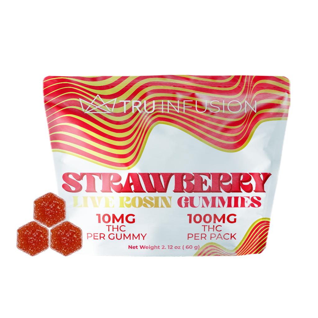 Photograph of Product: Strawberry | Rosin Gummies | 10 x 10mg