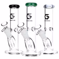 Photograph of product: Glass House Pinched Straight Tube Glass Bong - 7.75"