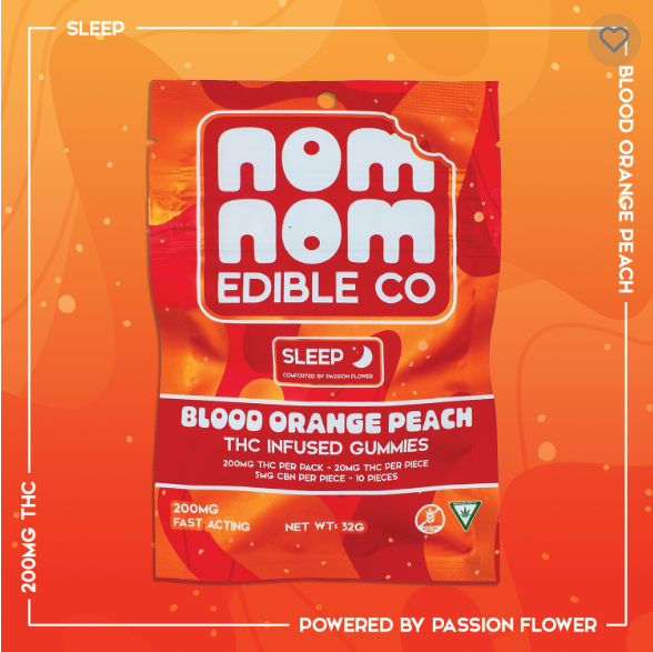 Photograph of Product: Nom Nom - Sleep Blood Orange Peach - 200mg