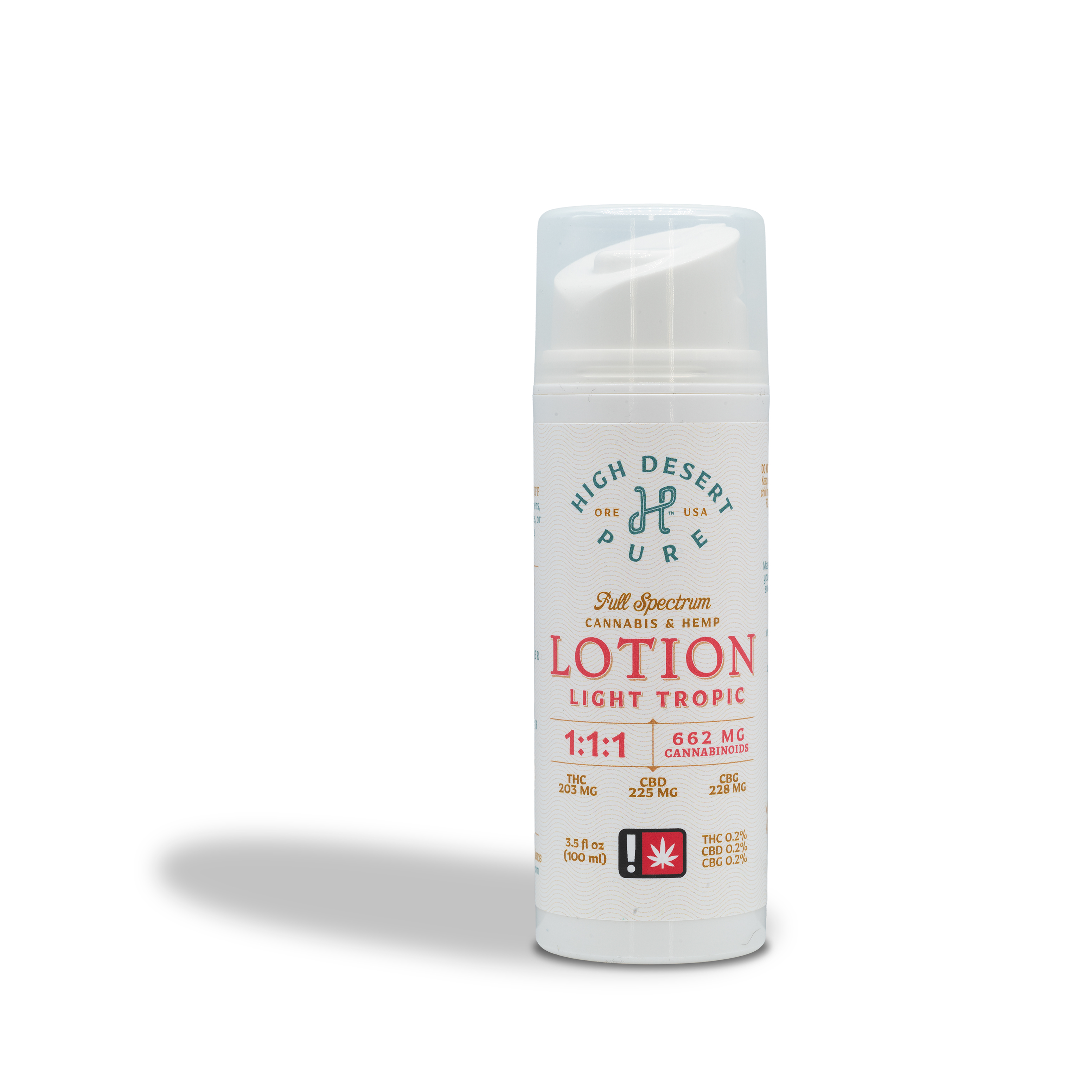 Photograph of Product: High Desert Pure - CBD+CBG Lotion - 3.5 oz