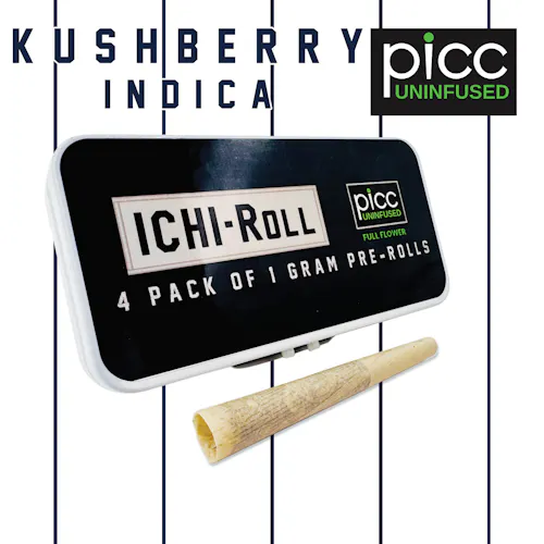 Photograph of product: Picc Ichi-Roll Kushberry (Oui'd) 4Pk Pre Rolls