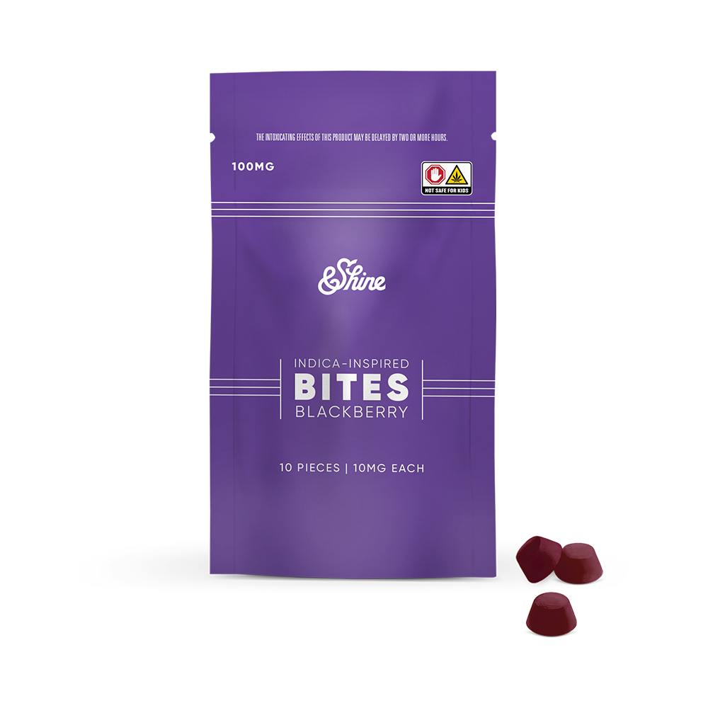Photograph of product: Blackberry | &Shine | 100mg Gummies