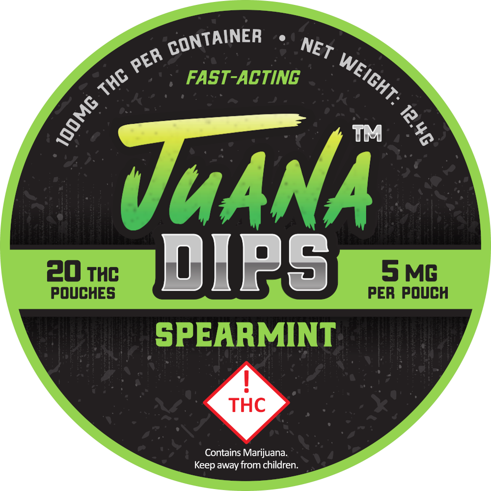 Photograph of product: Juana Dips | Spearmint TH-oui Pouches 5mg 20pcs