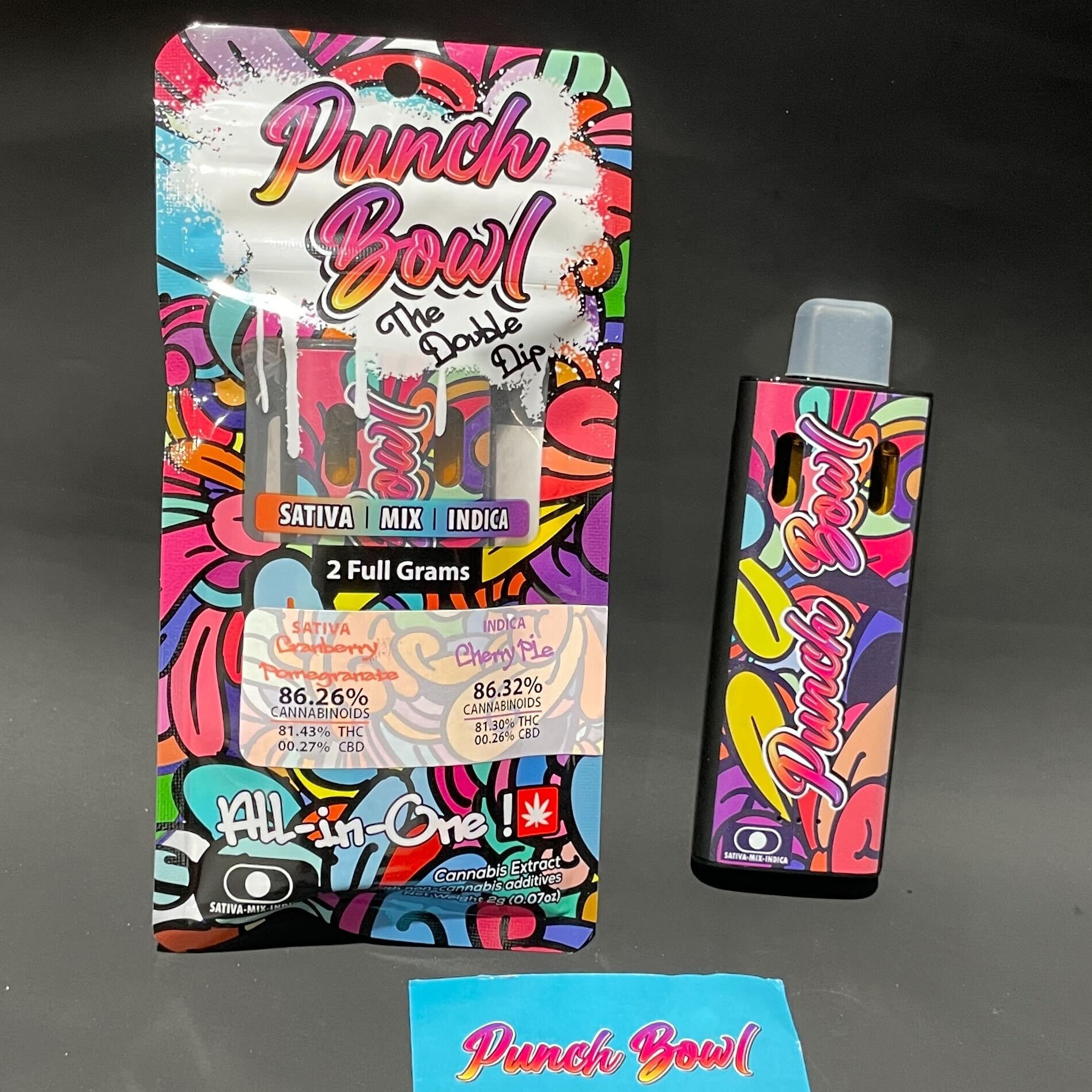 Photograph of product: Vape Aio 2g Cranberry Pom/Cherry Pie (Punch Bowl)