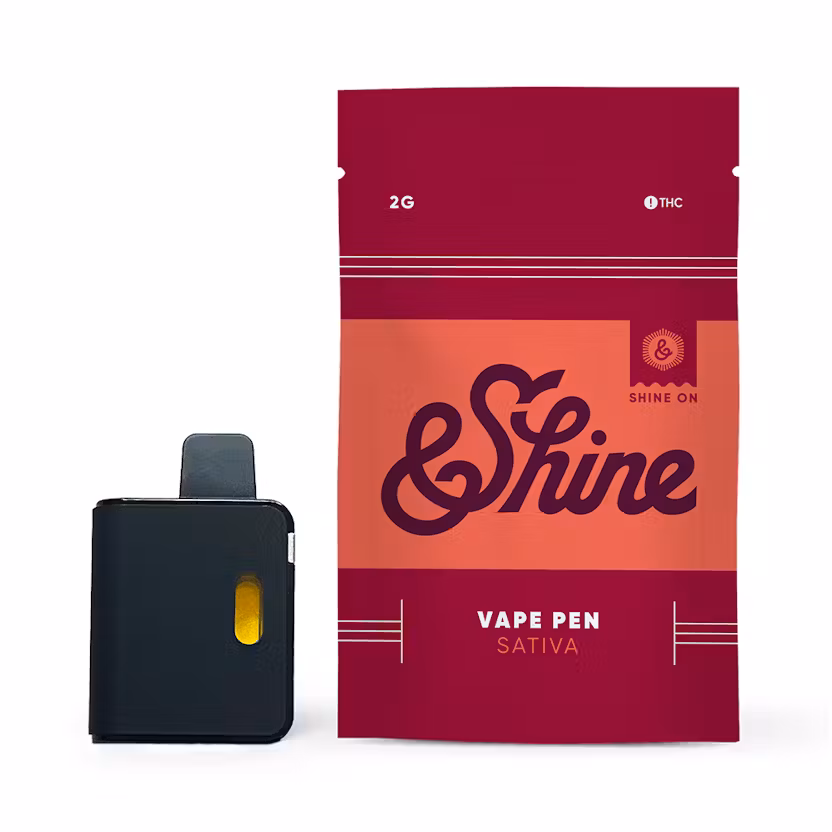 Photograph of product: &Shine Vape Disposable 2g- Strawberry Cough