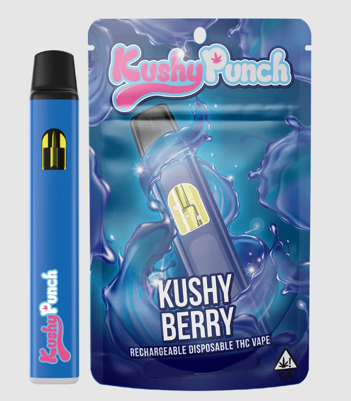 Photograph of product: Disposable Pen [RECHARGEABLE] | Kushy Punch | Kushy Berry