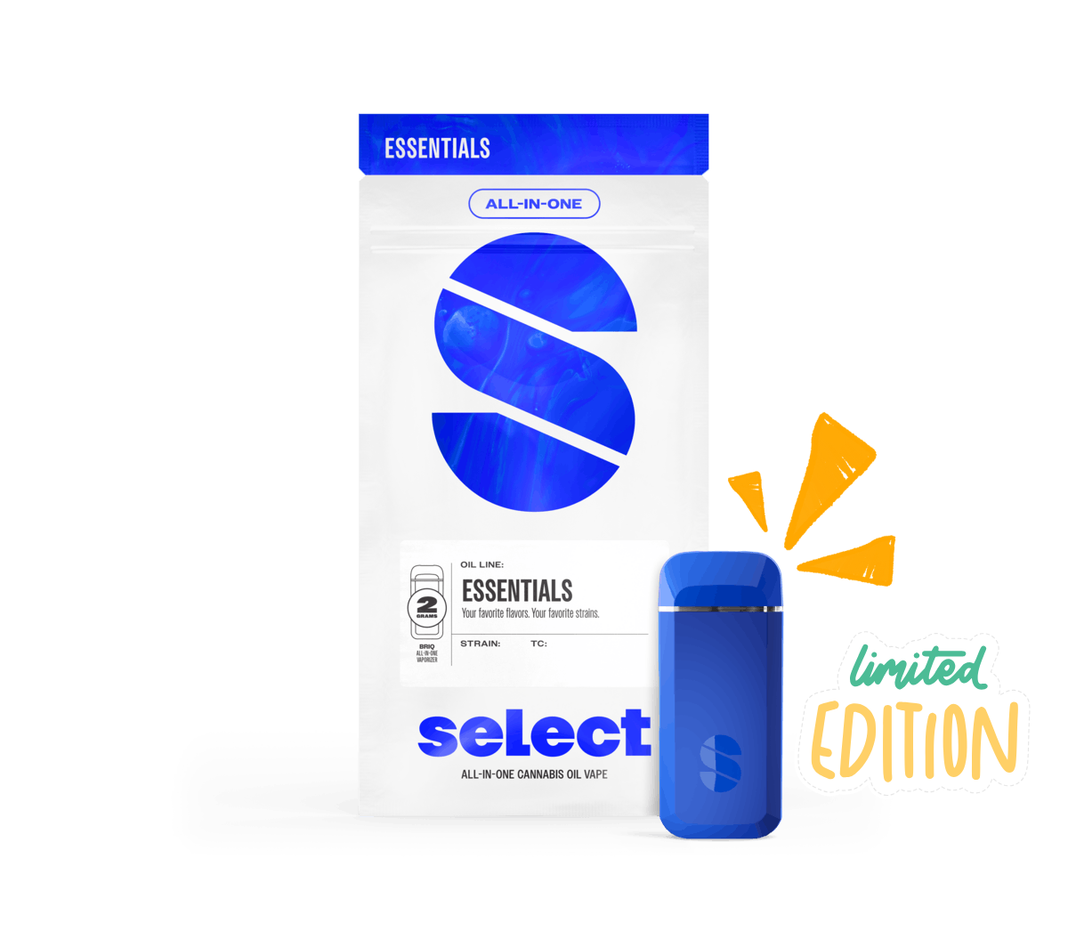 Photograph of product: Select Briq Essentials | Strawberry Cheesecake (H) | 2g AIO Disposable