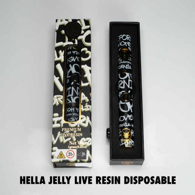 Photograph of product: California Honey | Hella Jelly | Live Resin | 1G | AIO