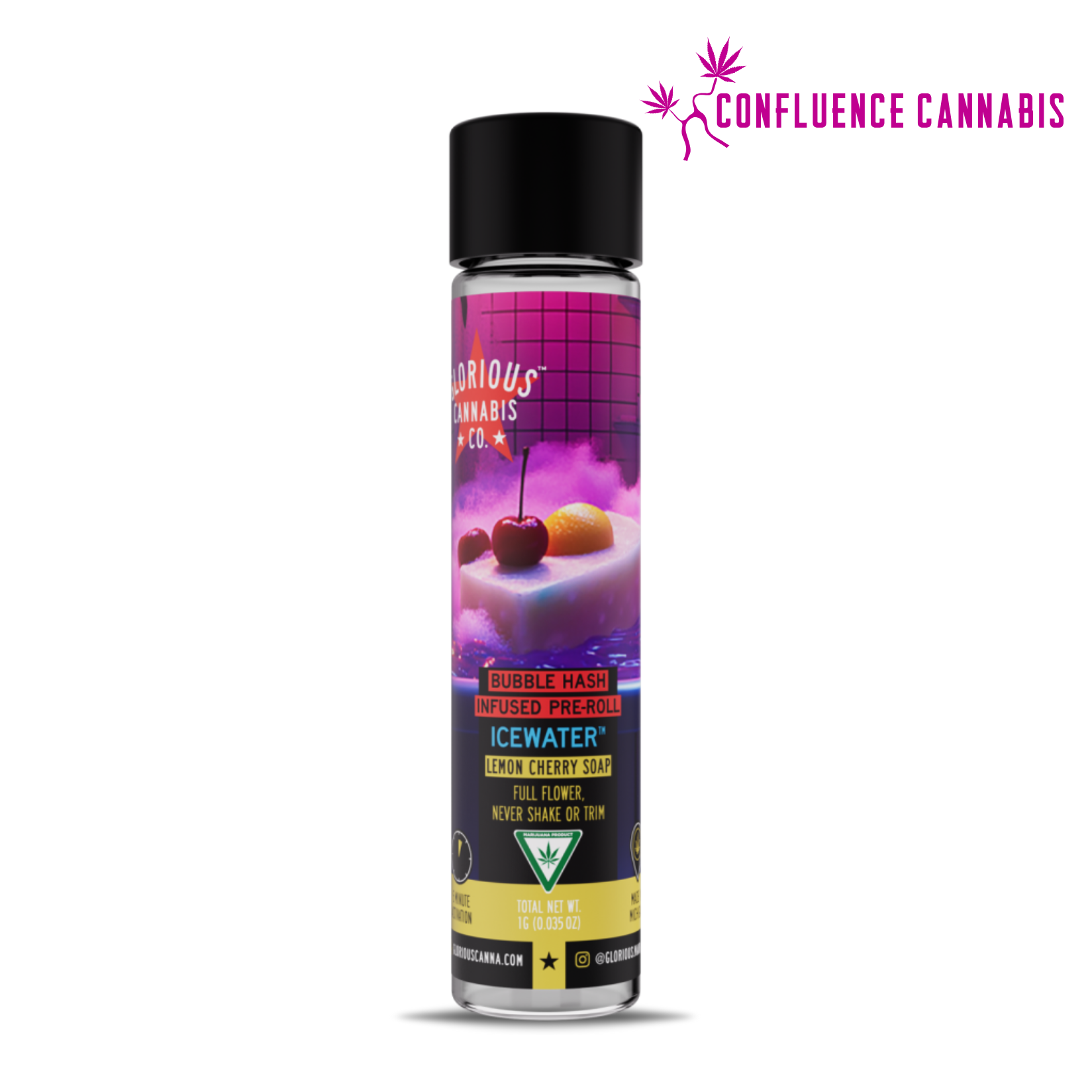 Photograph of product: Lemon Cherry Soap Bubble au chocolat (Infused) PREROLL