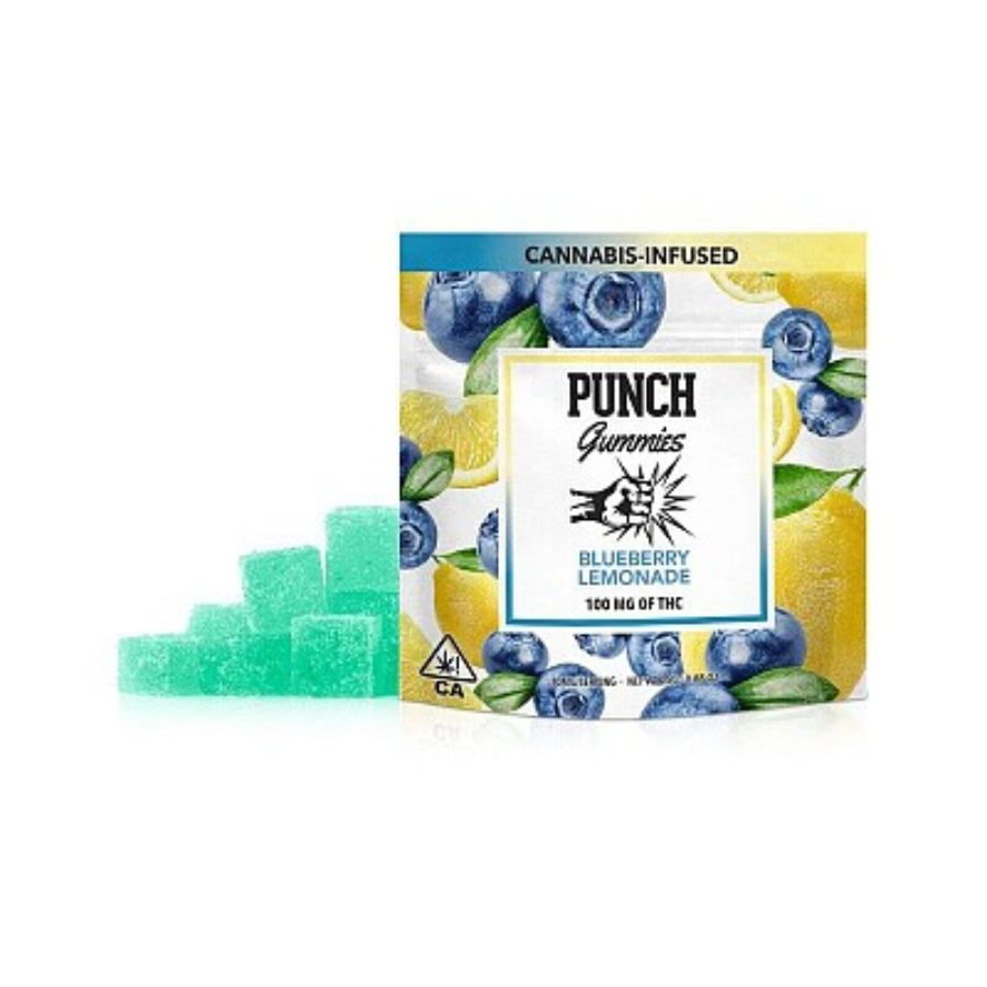 Photograph of product: Punch Gummies Blueberry Lemonade 100mg