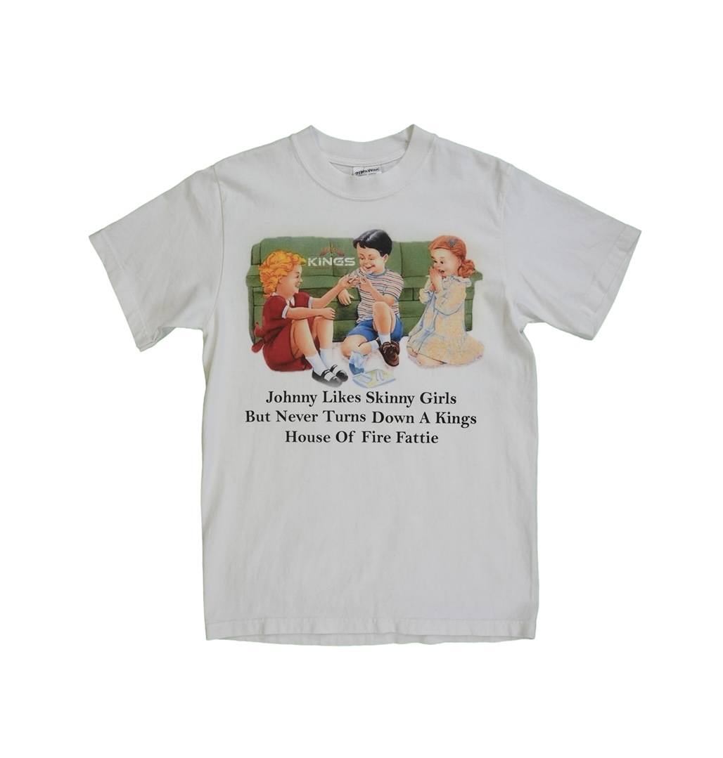 Photograph of product: T-Shirt | KHOF Fattie S/S | White | S-XXL