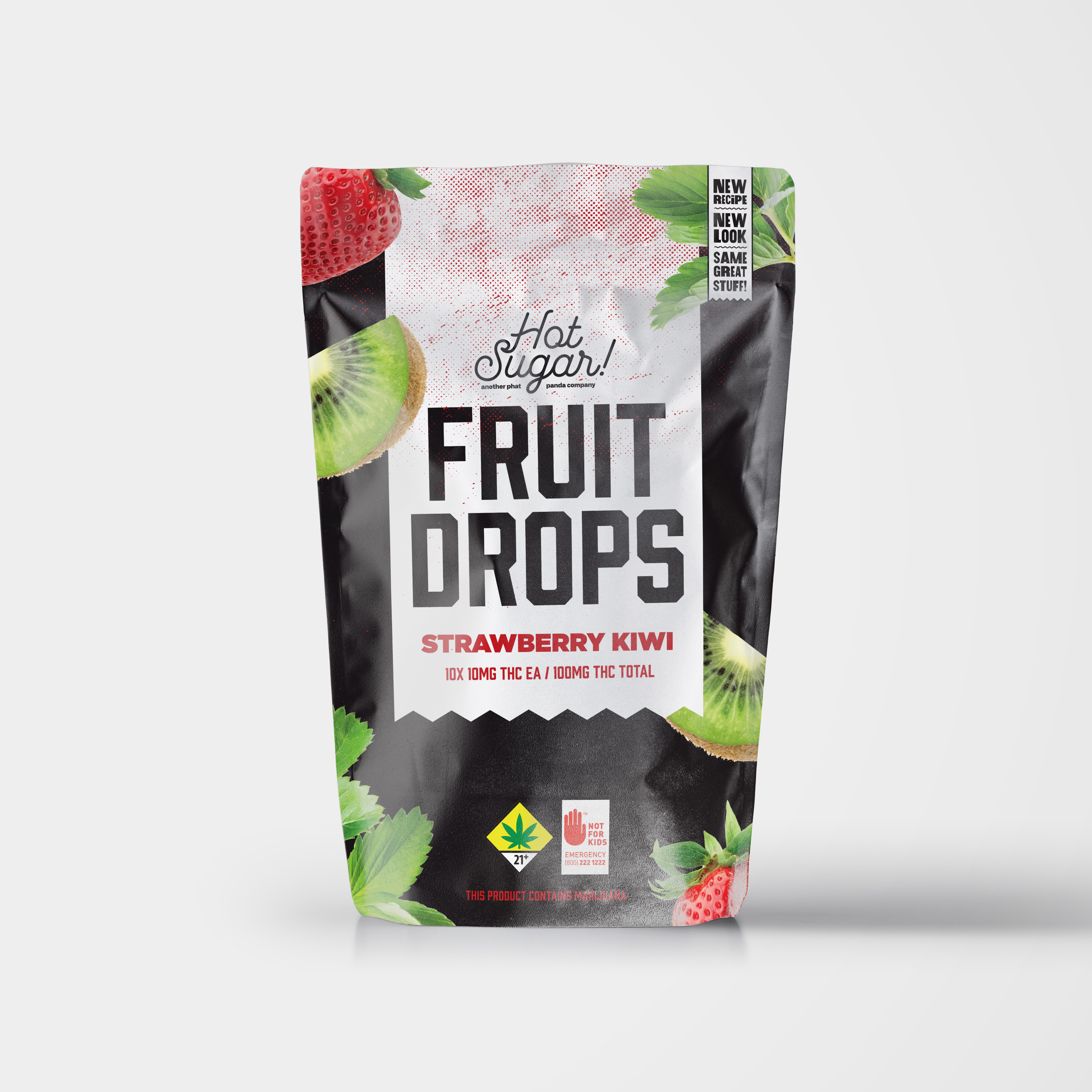Photograph of product: Strawberry Kiwi Fruit Drops | 10pk | (100mg)
