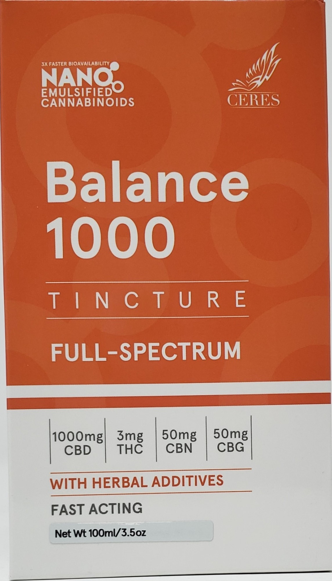 Photograph of product: CERES Balance 1000 Tincture (100mL)
