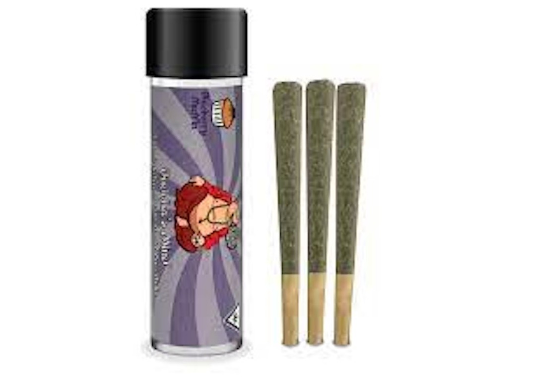 Photograph of product: Buddha's Mind | Blueberry Cobbler | Infused Live Resin Pre-Rolls | (3pk) 1.8g