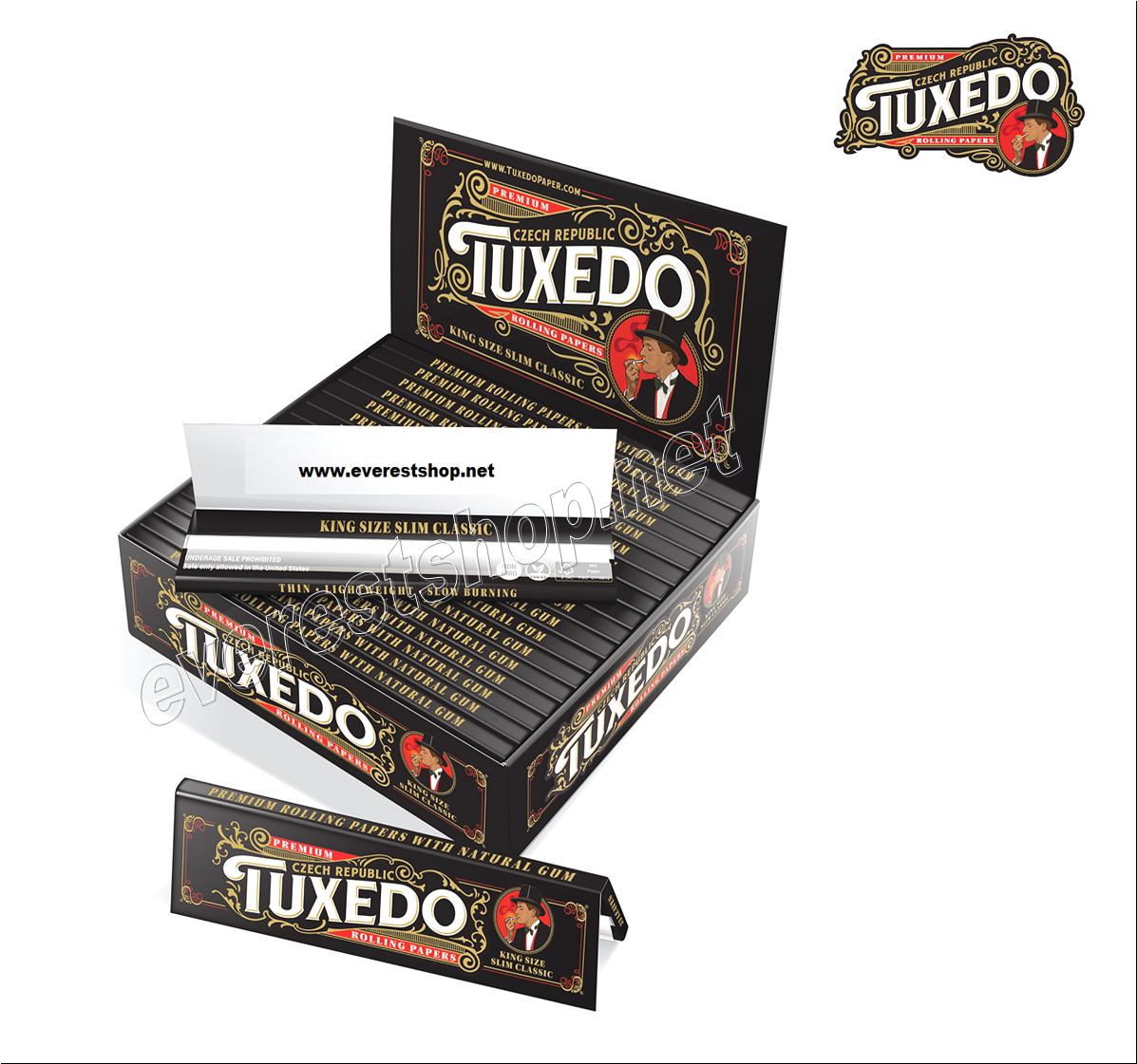 Photograph of product: Tuxedo-King Size Rolling Paper
