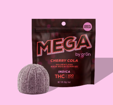 Photograph of product: E108 | Gron | Cherry Cola MEGA | Oui'd | Rosin | 100mg