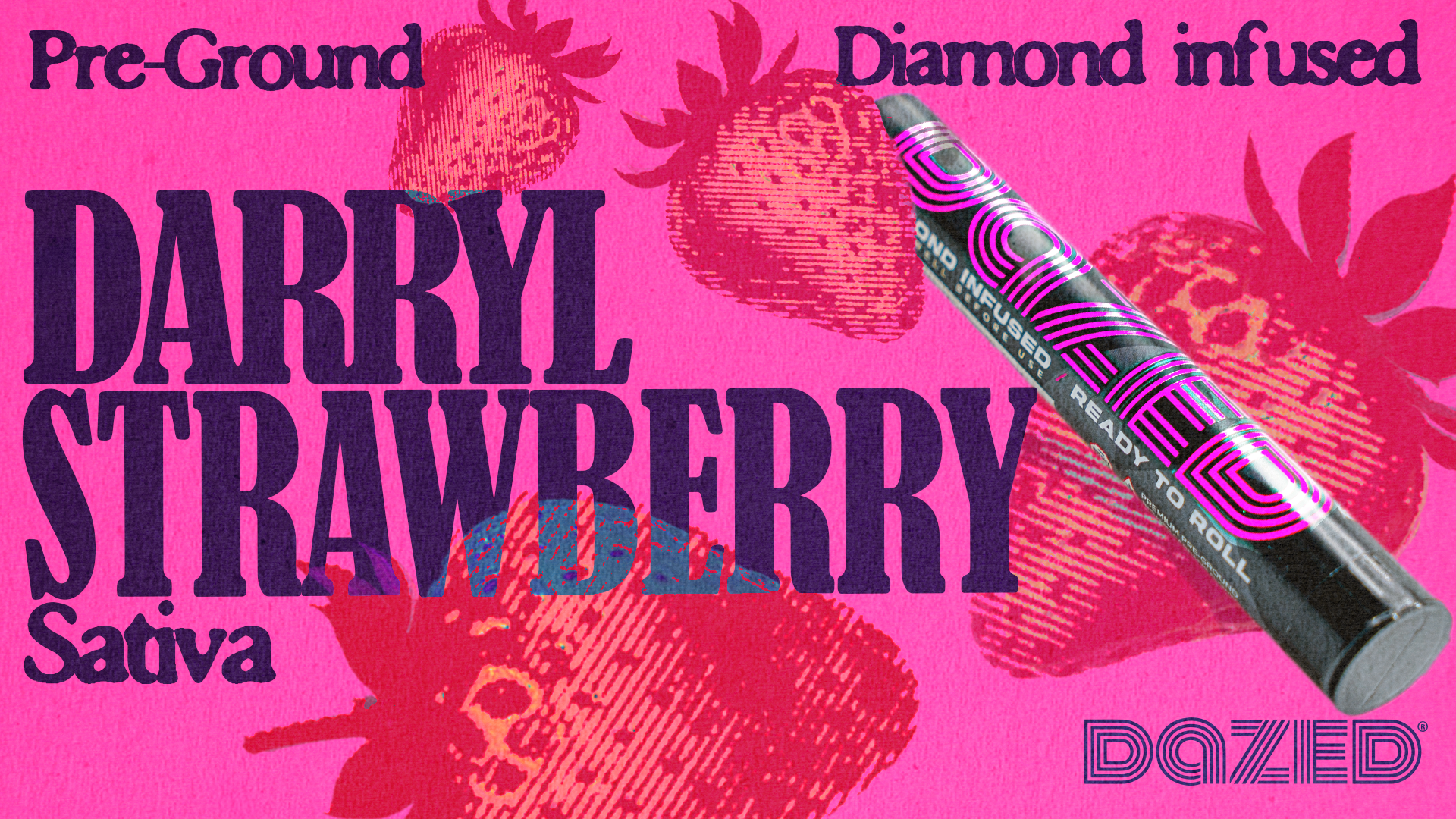 Photograph of product: Darryl Strawberry Infused Prepack Ground Flower - 3.5g