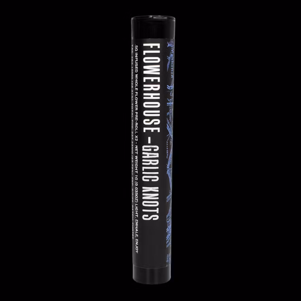 Photograph of product: Garlic Knots - FlowerHouse-Infused Preroll 2 Pack