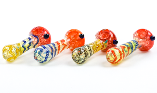Photograph of product: Luvbuds | Pipe | 4.5" Squiggly Solid Color Pastel | Assorted Colors