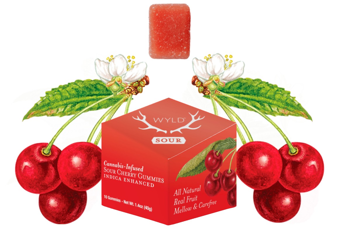 Photograph of product: 200mg | Sour Cherry (Wd) | Gummies