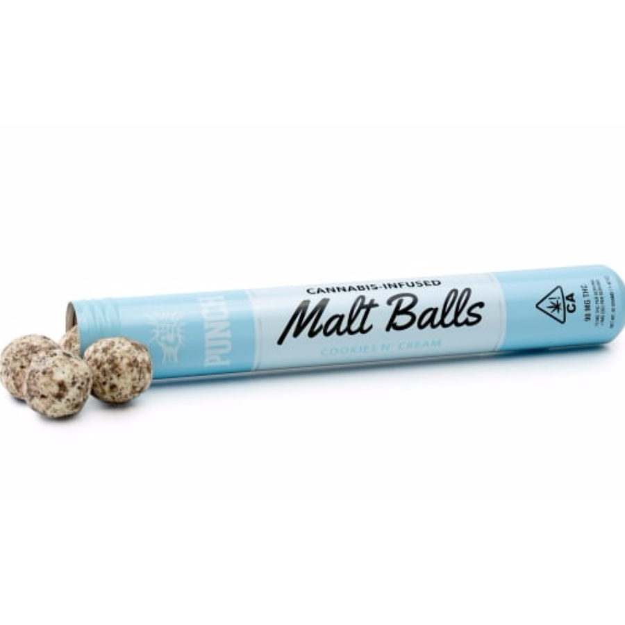 Photograph of product: Punch Malt Balls Cookies N' Cream 100mg