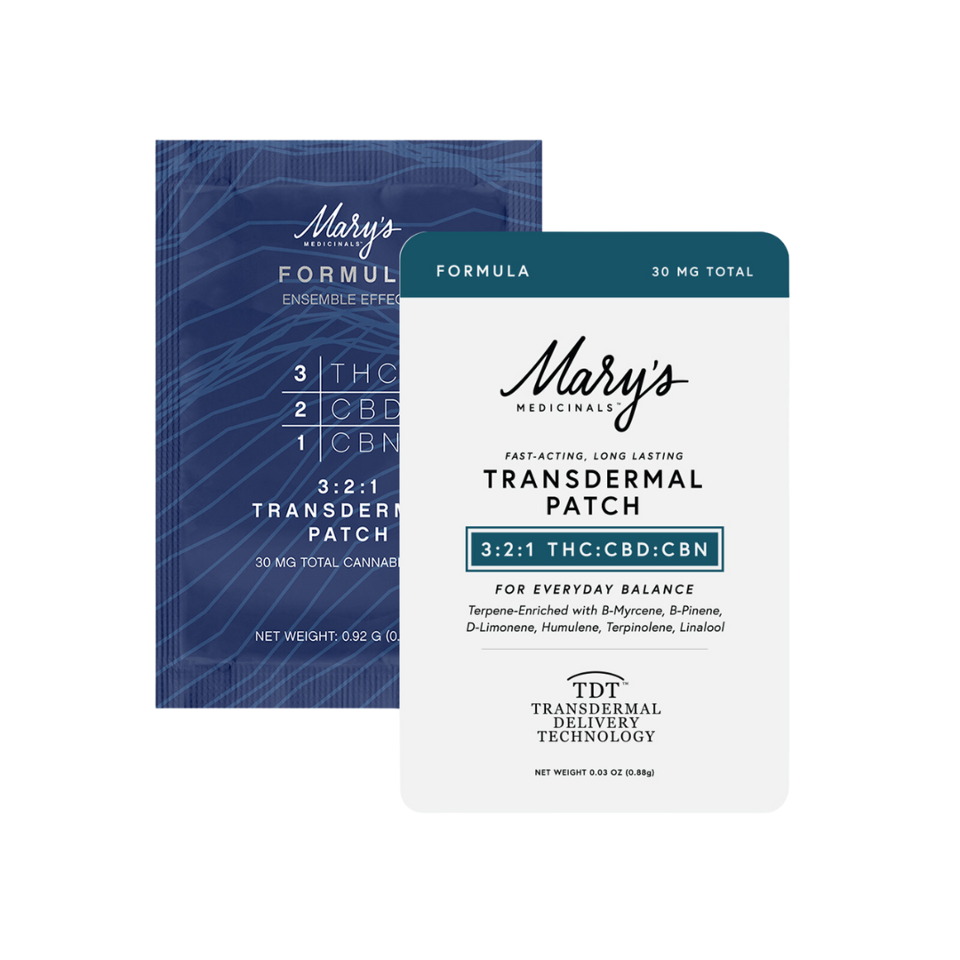Photograph of product: Mary's Medicinals | Formula Transdermal Patch | 3:2:1 TH-oui:CBD:CBN | 15mg