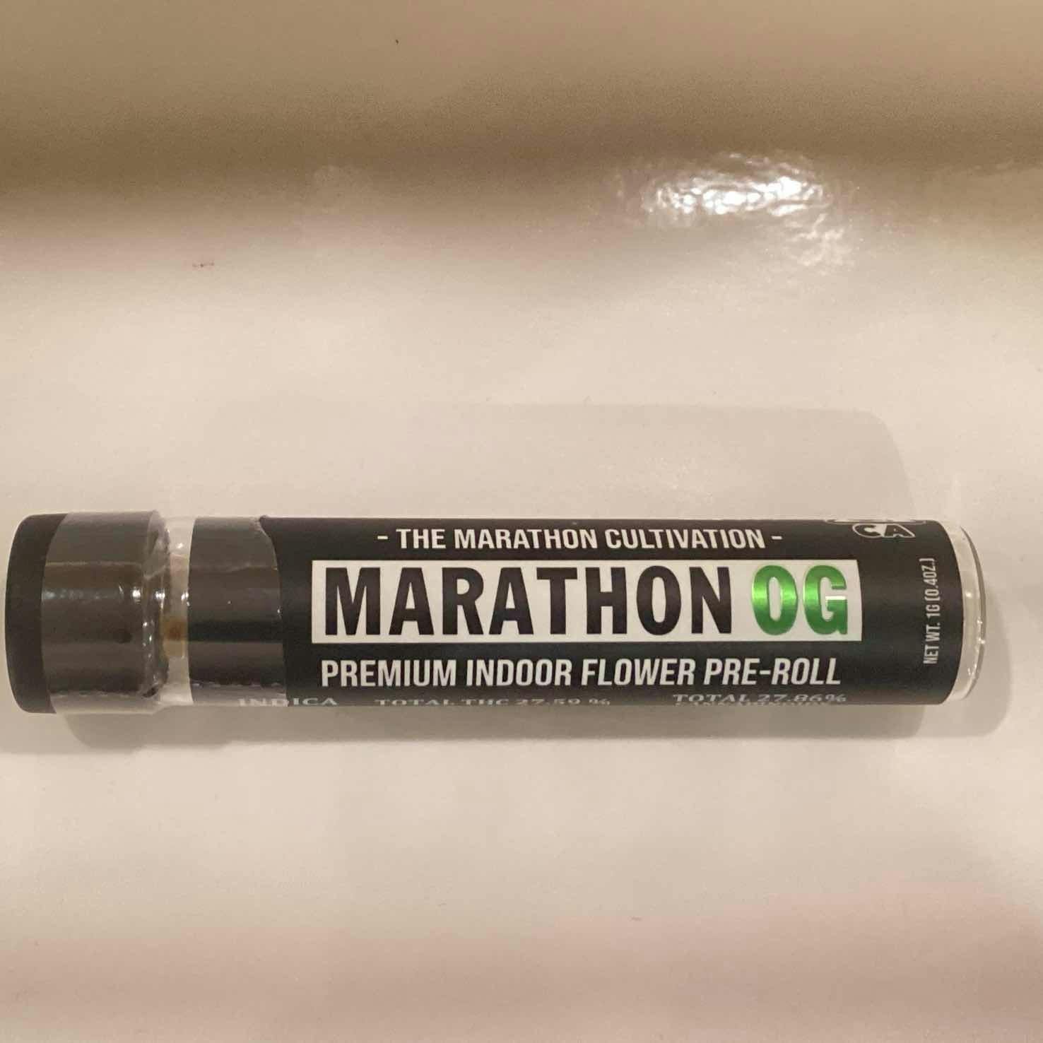 Photograph of product: The Marathon Cultivation - Marathon OG 1.2g Preroll