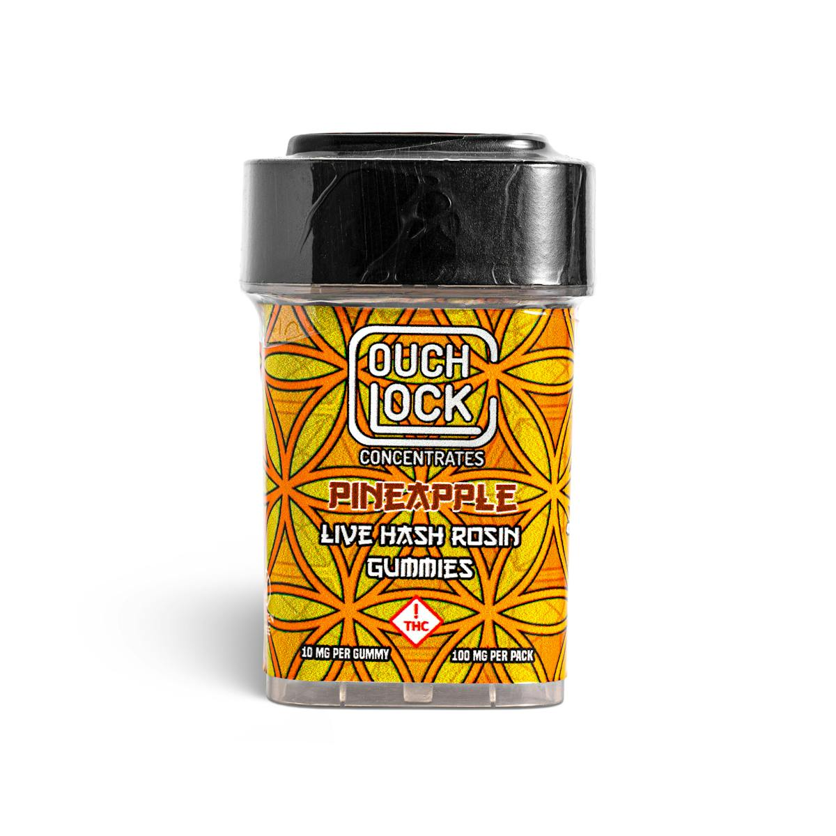 Photograph of product: Couchlock - 100mg au chocolat Rosin Gummies  - Pineapple
