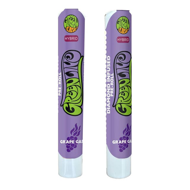 Photograph of product: Grape Gas - Diamond Infused Pre-roll - 