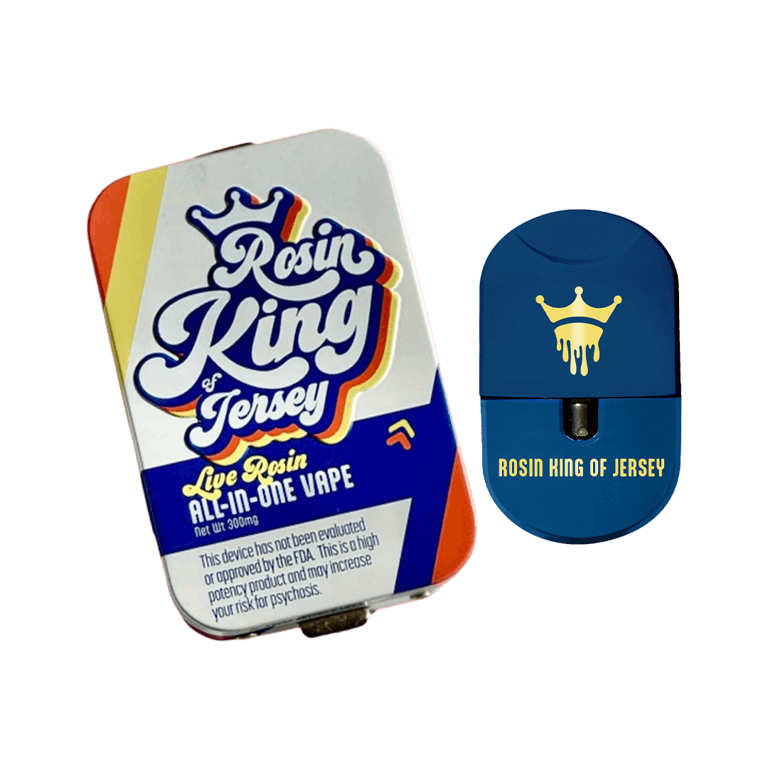 Photograph of product: Rosin King of Jersey - Live Rosin AIO Vape 0.5g | Cookies N Chem