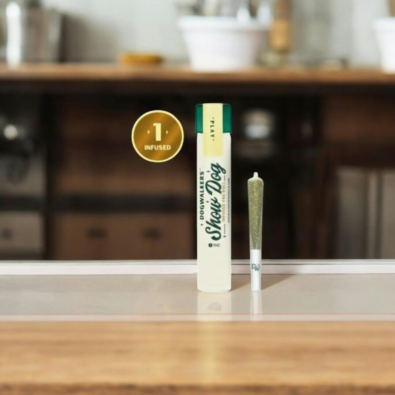 Photograph of product: DURBAN Z (SHOW DOGS) - 1.0G - INFUSED SINGLE - PREROLLS (PLAY) - 1 G