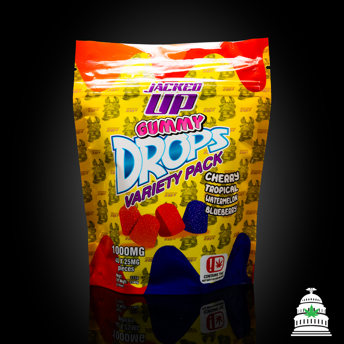Photograph of product: Assorted Drops - Jacked Up Gummies