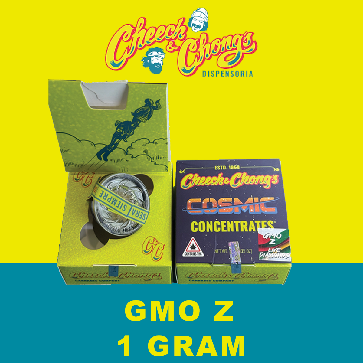 Photograph of product: Cheech & Chong's Cosmic Concentrates GMO Z 1g Live Diamonds