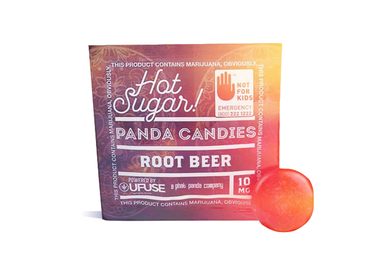 Photograph of product: PHAT PANDA Panda Candies- Root Beer - 100mg