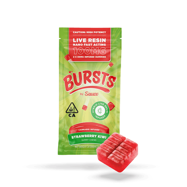 Photograph of Product: Strawberry Kiwi  | 100MG LR Gummy - 