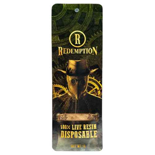 Photograph of product: Redemption Lilac Breath Live Resin Disposable Vape Pen 1g