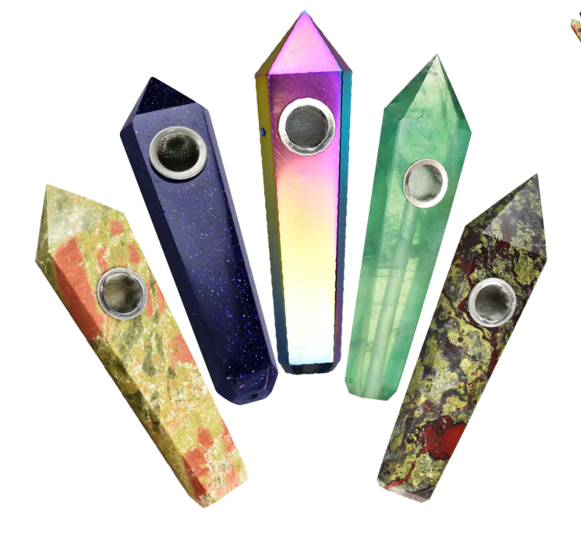 Photograph of product: Gemstone Hand Pipe 4" / Multi Type