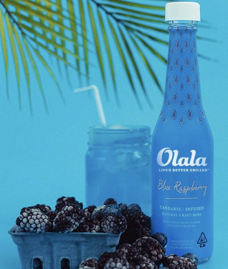 Photograph of product: OLALA - Blue Raspberry - Infused Beverage 100mg
