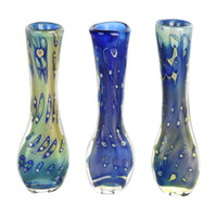 Photograph of product: Iridescent Bubbles Glass Chillum | 3.25"