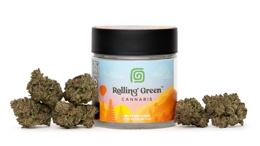 Photograph of product: Rolling Green | Grape Gas | Flower - 3.5g