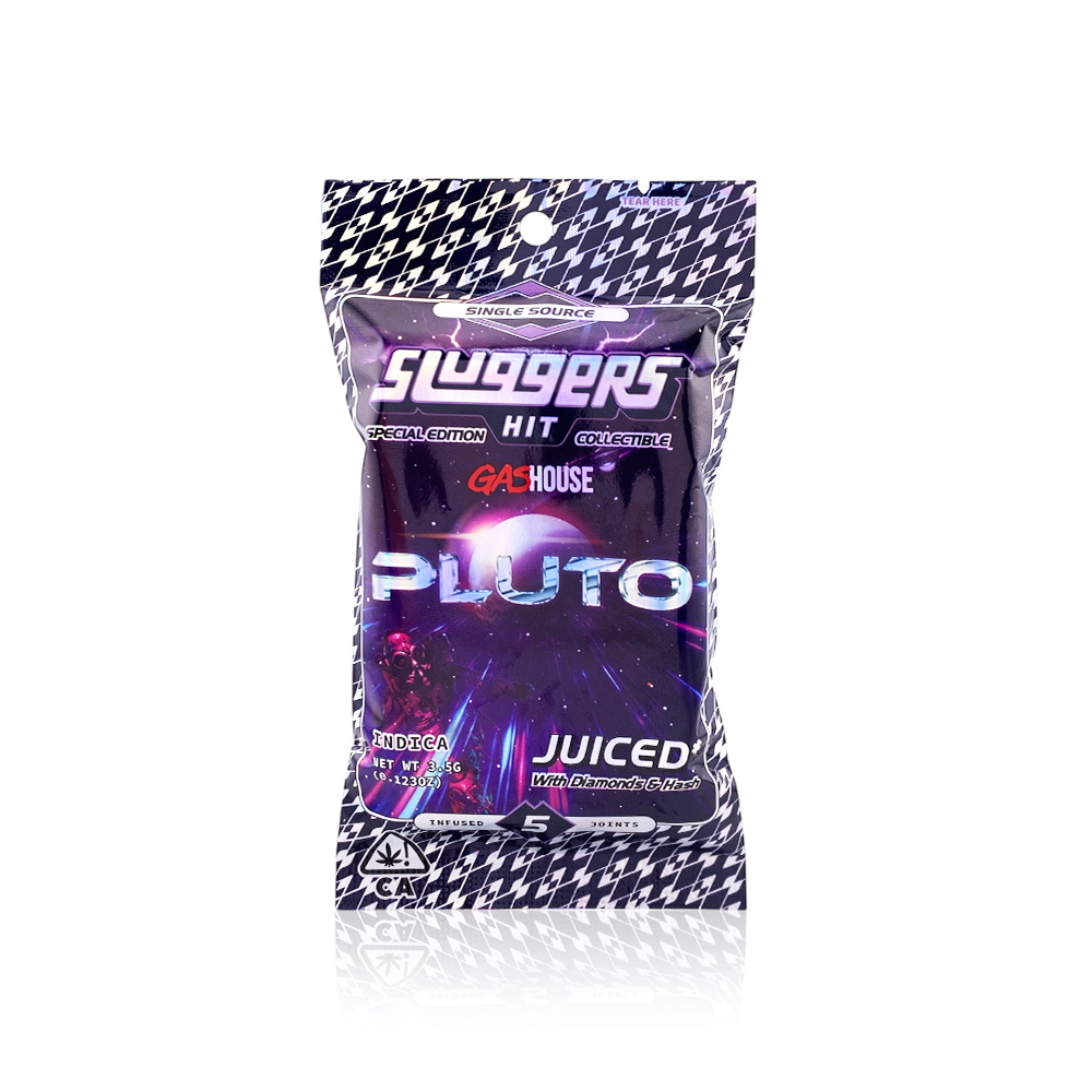 Photograph of product: SLUGGERS HIT - Infused Preroll - Pluto - 5Pack - 3.5G